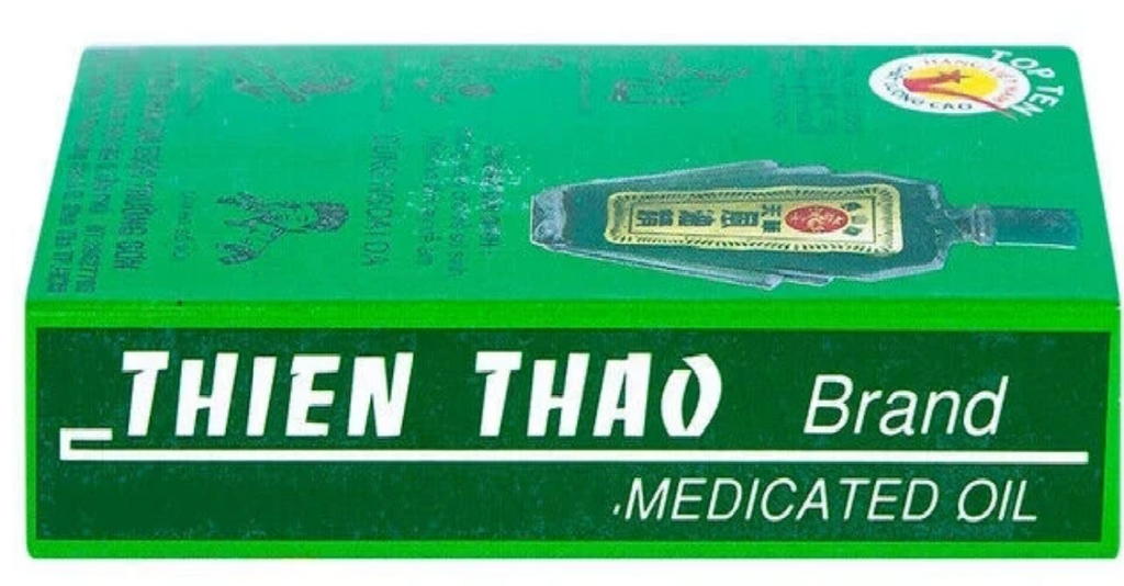 Thien Thao Medicated Oil Dau Gio Xanh 12ml - Cold Flu Cough Headache