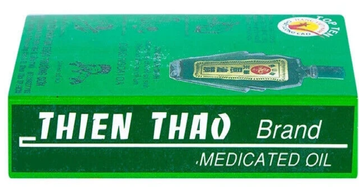 Thien Thao Medicated Oil Dau Gio Xanh 12ml - Cold Flu Cough Headache
